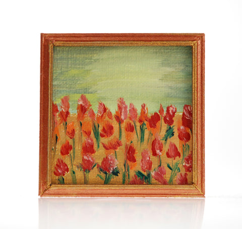 Tulip Field Miniature Painting